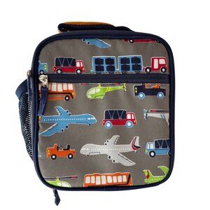 Pottery Barn Kids PBK Kids Lunch Bag Transportation Print